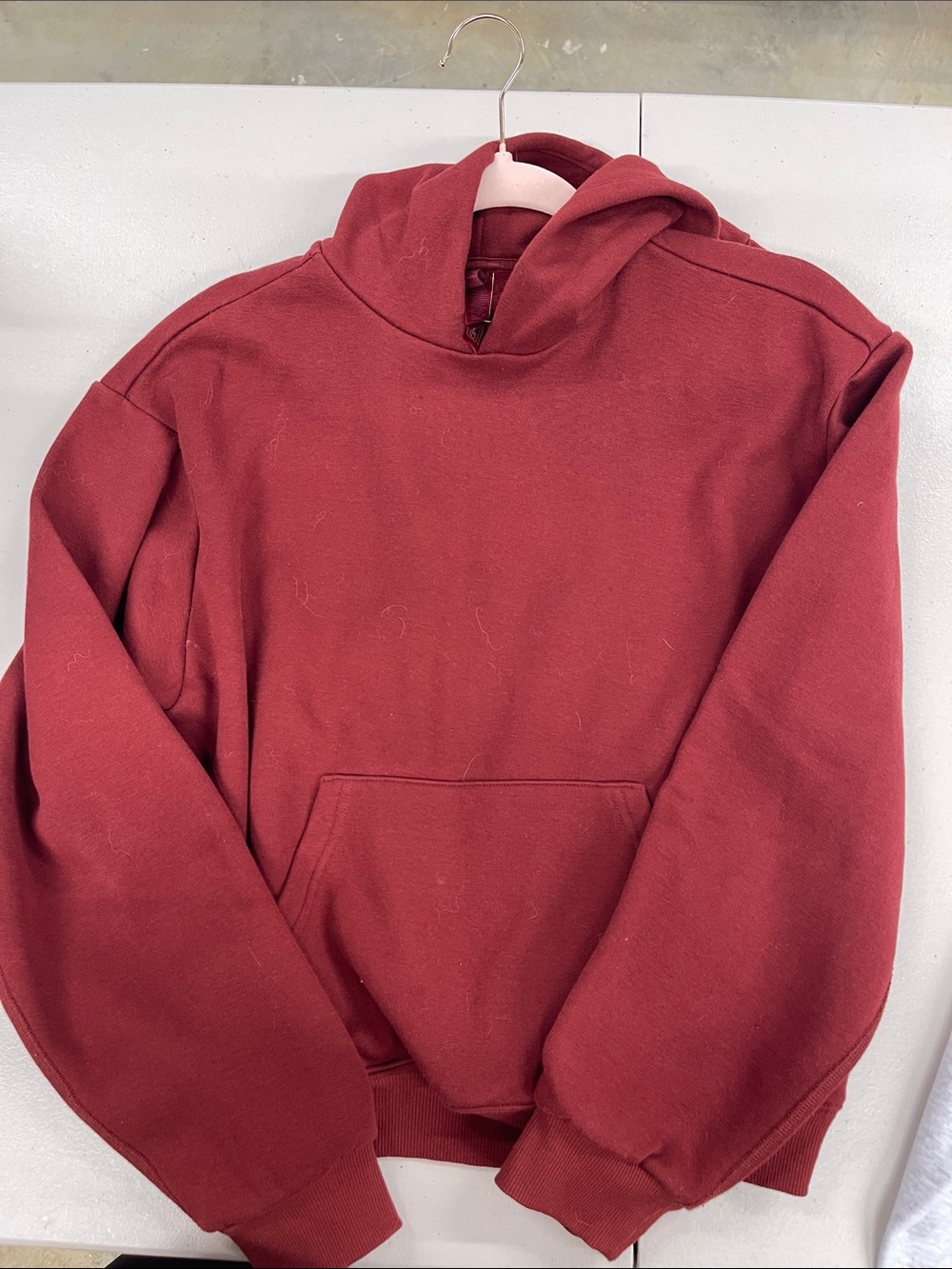 SKIMS Crewneck Hoodie in Deep Red new never worn NWOT